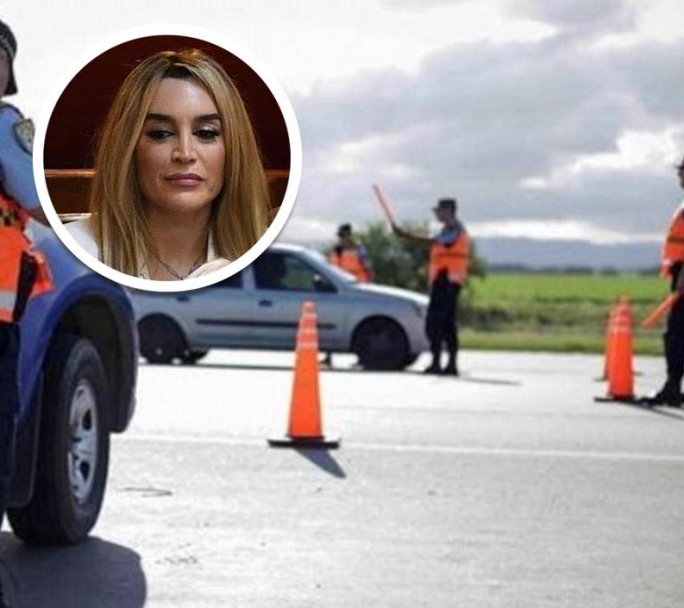 Escándalo de Fátima Flórez en un control de la Policía caminera en Carlos Paz